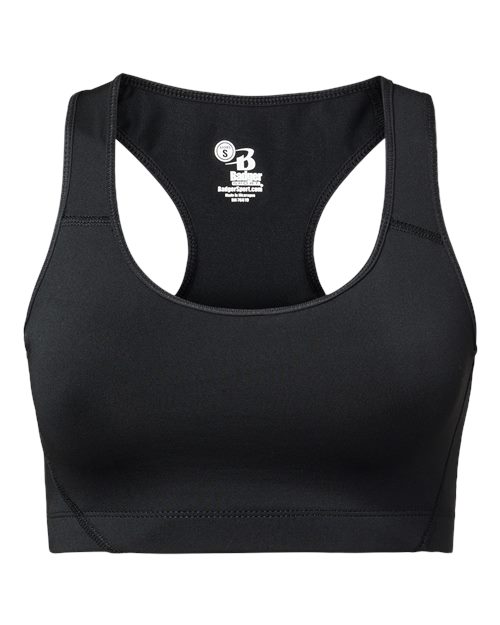 Women's B-Sport Bra Top - Black Front