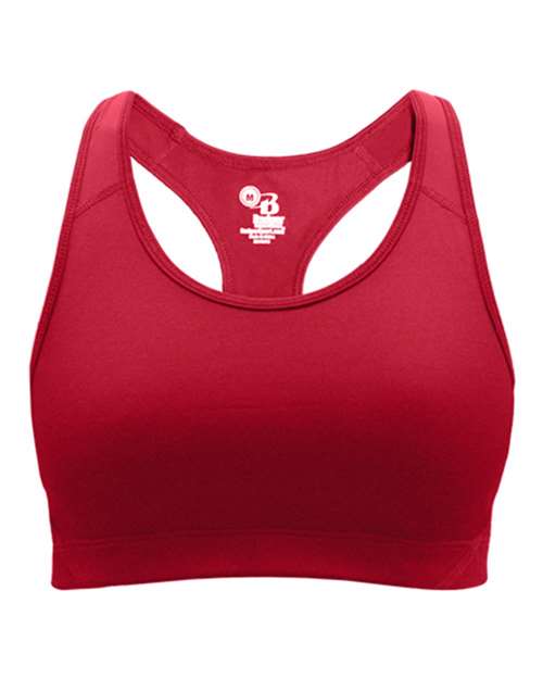 Women's B-Sport Bra Top - Red Front