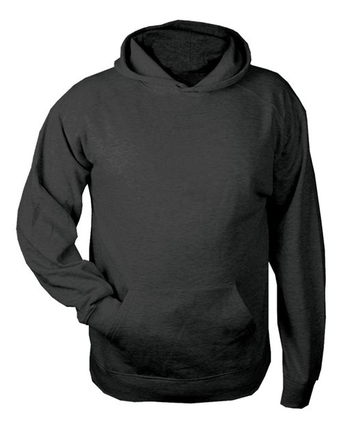 Youth Fleece Hooded Sweatshirt - Black Front