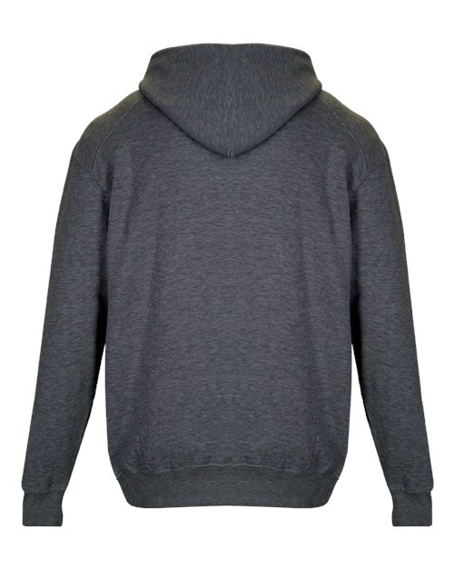 Youth Fleece Hooded Sweatshirt - Charcoal Back
