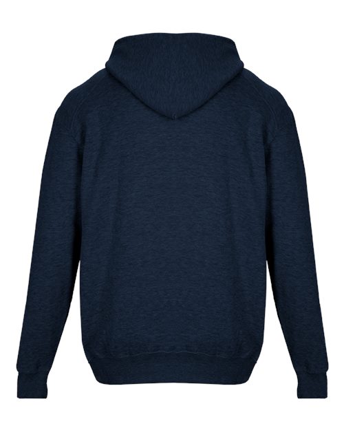 Youth Fleece Hooded Sweatshirt - Navy Back