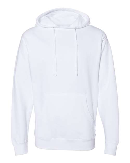 Unisex Midweight Hooded Sweatshirt - White Front