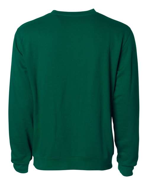 Unisex Midweight Crewneck Sweatshirt - Dark Green Back