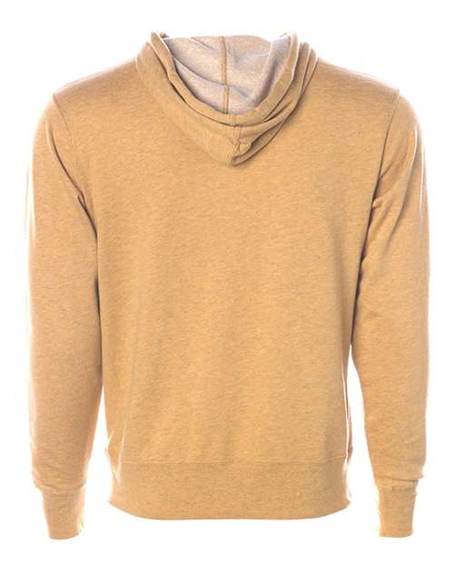 Unisex Midweight French Terry Hooded Sweatshirt - Golden Wheat Heather Back