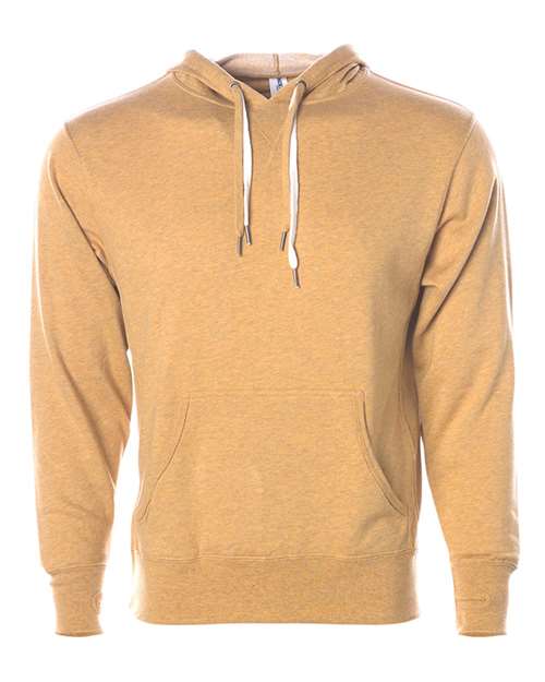 Unisex Midweight French Terry Hooded Sweatshirt - Golden Wheat Heather Front