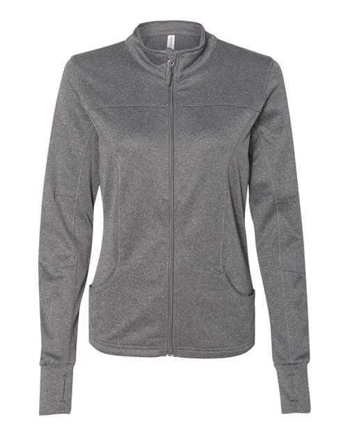 Women's Poly-Tech Full-Zip Track Jacket - Gunmetal Heather Front