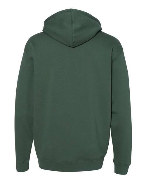 Unisex Heavyweight Hooded Sweatshirt - Alpine Green Back
