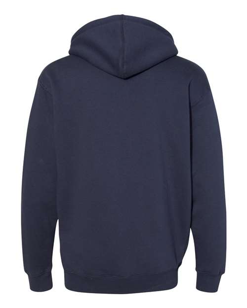 Unisex Heavyweight Hooded Sweatshirt - Slate Blue Back