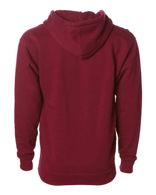 Unisex Heavyweight Full-Zip Hooded Sweatshirt - Cardinal Back