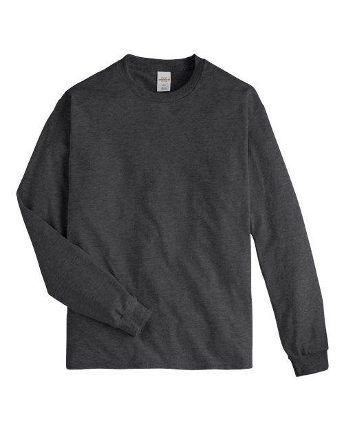 Authentic Long Sleeve T-Shirt - Charcoal Heather Front