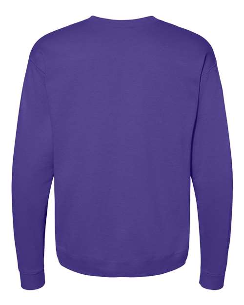 Unisex EcoSmart® Crewneck Sweatshirt - Purple Back