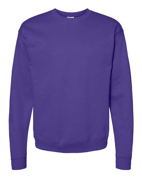 Unisex EcoSmart® Crewneck Sweatshirt - Purple Front