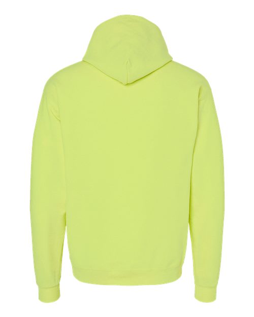 Unisex EcoSmart® Hooded Sweatshirt - Safety Green Back