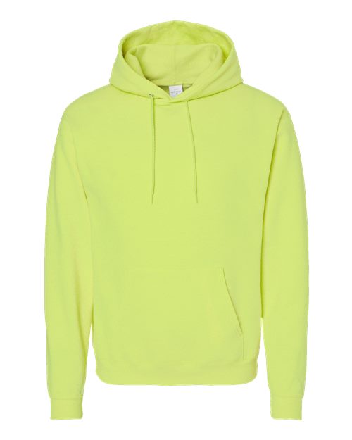 Unisex EcoSmart® Hooded Sweatshirt - Safety Green Front