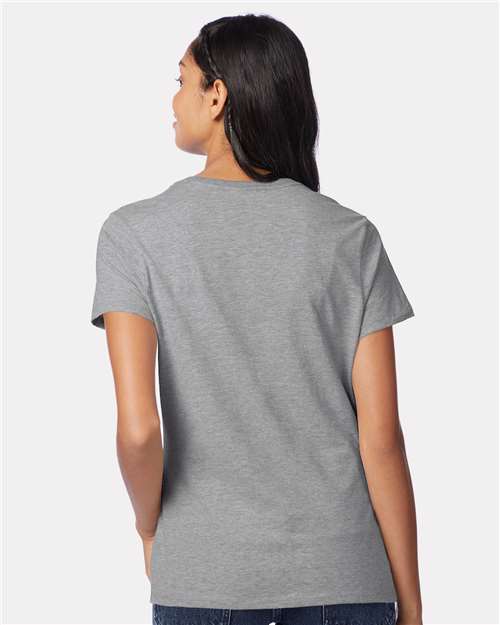 Women's Perfect-T V-Neck T-Shirt - Light Steel Back