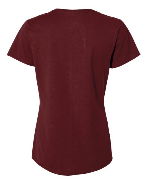 Women's Perfect-T V-Neck T-Shirt - Maroon Back