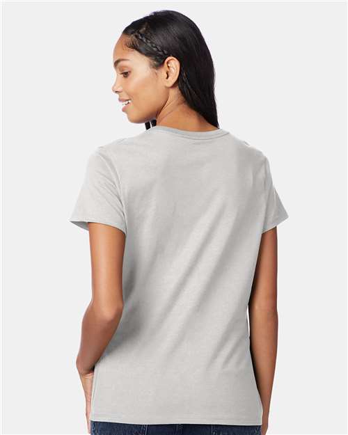 Women's Perfect-T V-Neck T-Shirt - Ash Back