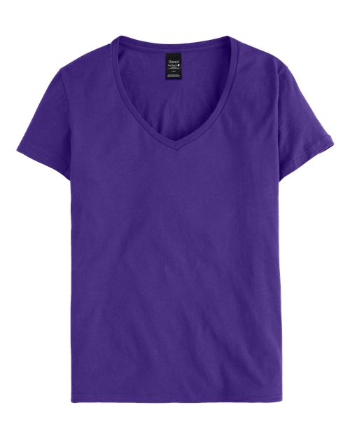 Women's Perfect-T V-Neck T-Shirt - Purple Front