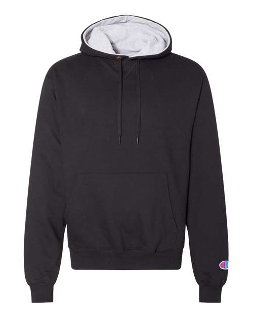 Unisex Cotton Max Hooded Sweatshirt - Black Front