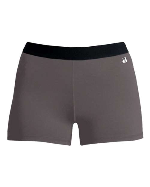 Women’s 3" Pro-Compression Shorts - Graphite Front