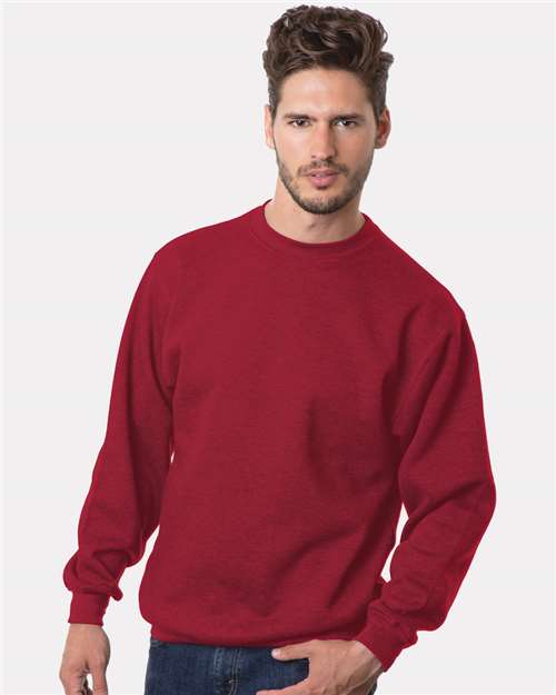 Unisex USA-Made Crewneck Sweatshirt - Cardinal Front