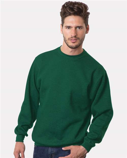 Unisex USA-Made Crewneck Sweatshirt - Hunter Green Front