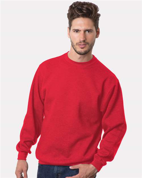 Unisex USA-Made Crewneck Sweatshirt - Red Front