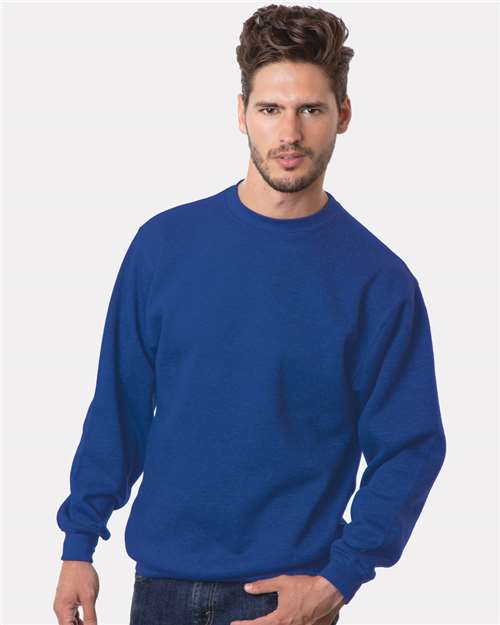 Unisex USA-Made Crewneck Sweatshirt - Royal Blue Front