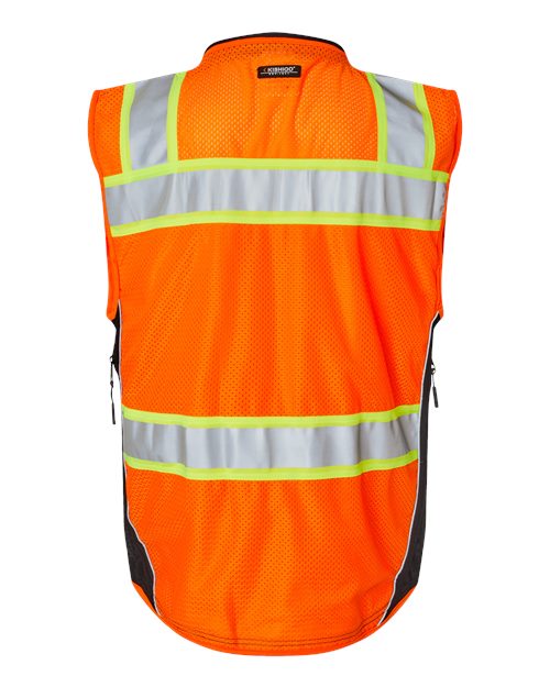 Unisex Premium Black Series® Surveyors Vest - Orange Back
