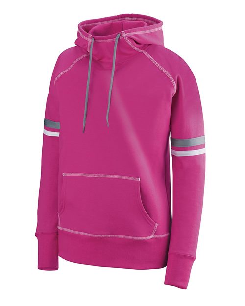 Women's Spry Hooded Sweatshirt - Black/ White/ Carbon Front