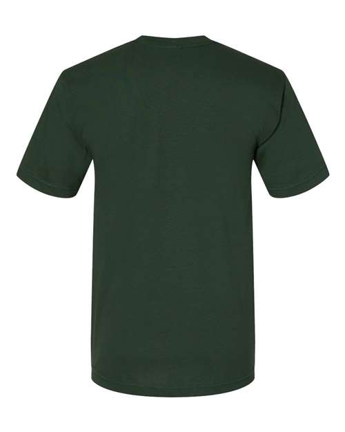 Unisex USA-Made Midweight T-Shirt - Hunter Green Back