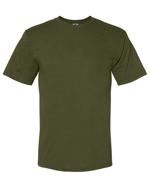 Unisex USA-Made Midweight T-Shirt - Olive Front
