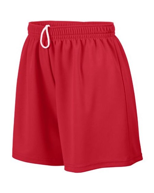 Girls' Wicking Mesh Shorts - Black Front