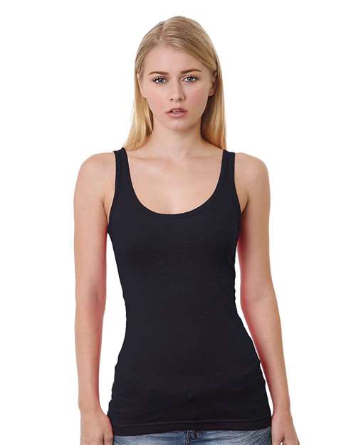 Women's USA-Made Tank Top - Black Front