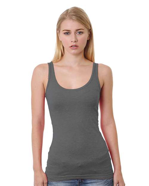 Women's USA-Made Tank Top - Charcoal Front