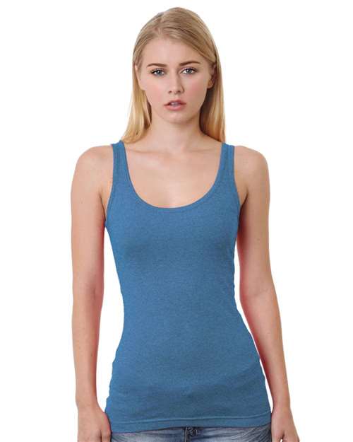 Women's USA-Made Tank Top - Heather Royal Front
