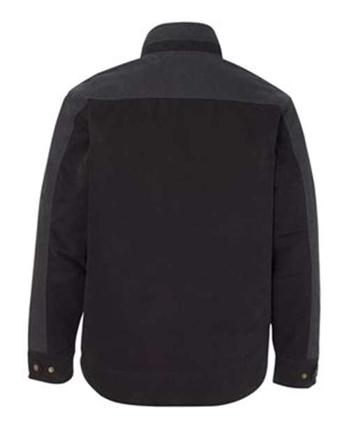 Men's Tall Horizon Two-Tone Boulder Cloth™ Canvas Jacket - Black/ Charcoal Back