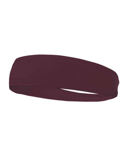 Badger Headband - Maroon Front
