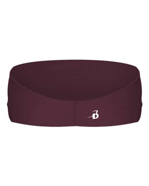 Wide Headband - Maroon Back