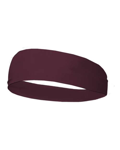Wide Headband - Maroon Front
