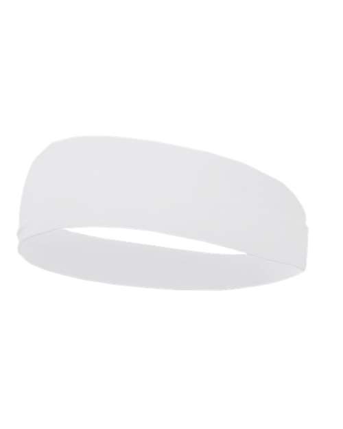 Wide Headband - White Front