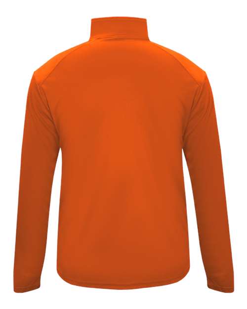 Youth B-Core Quarter-Zip Pullover - Burnt Orange/ Graphite Back