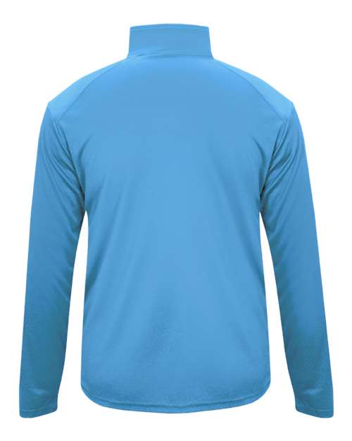 Youth B-Core Quarter-Zip Pullover - Columbia Blue/ Graphite Back