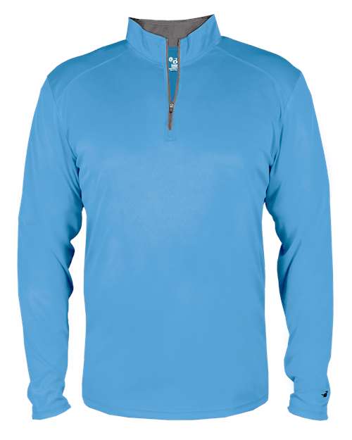 Youth B-Core Quarter-Zip Pullover - Columbia Blue/ Graphite Front
