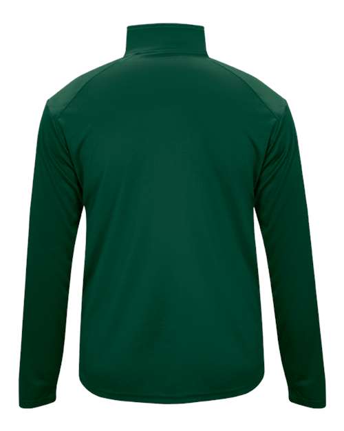 Youth B-Core Quarter-Zip Pullover - Forest/ Graphite Back