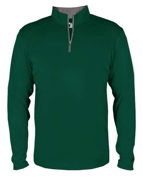 Youth B-Core Quarter-Zip Pullover - Forest/ Graphite Front