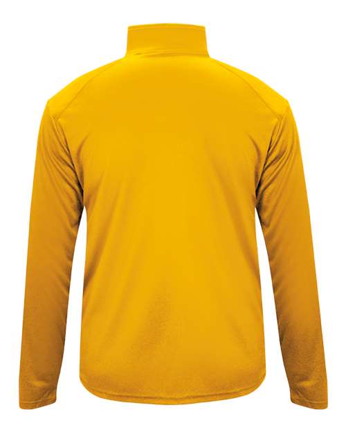 Youth B-Core Quarter-Zip Pullover - Gold/ Graphite Back