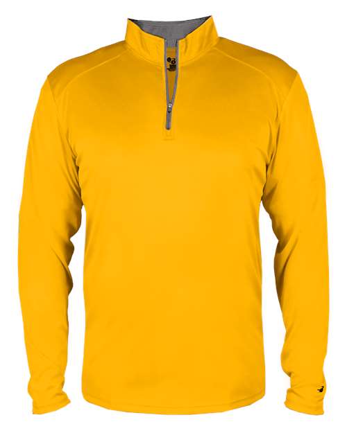 Youth B-Core Quarter-Zip Pullover - Gold/ Graphite Front