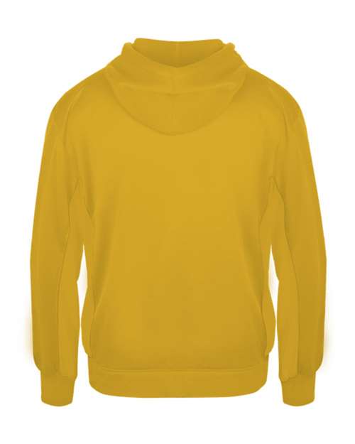 Youth Performance Fleece Hooded Sweatshirt - Gold Back