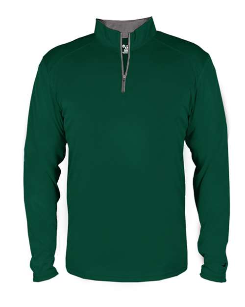 Men's B-Core Quarter-Zip Pullover - Forest/ Graphite Front